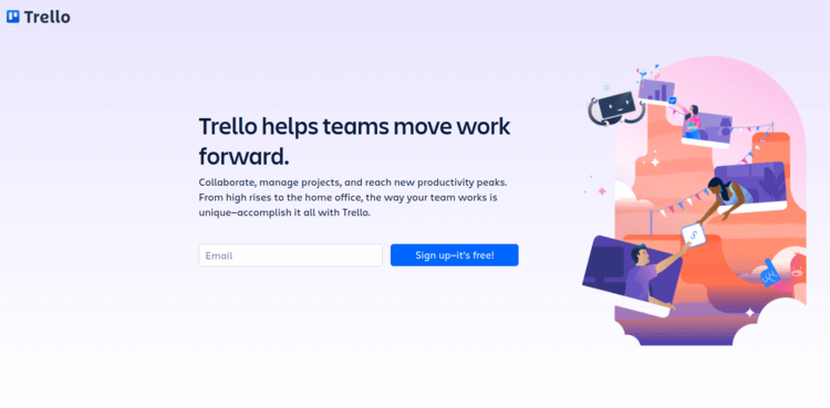 Trello has the top work management tool across india